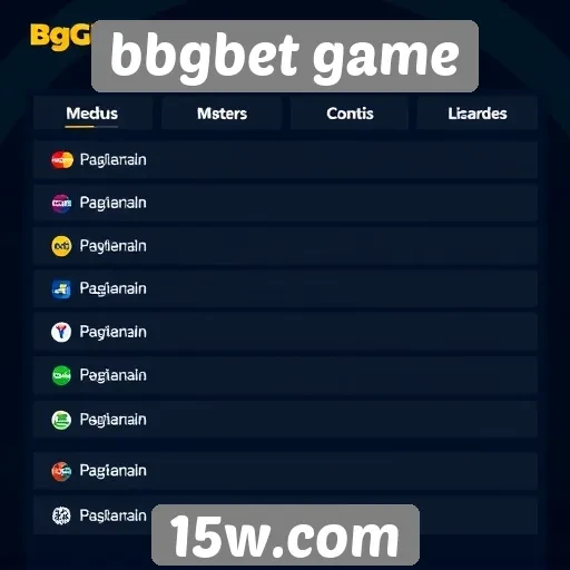 Métodos de pagamento disponíveis na plataforma bbgbet game